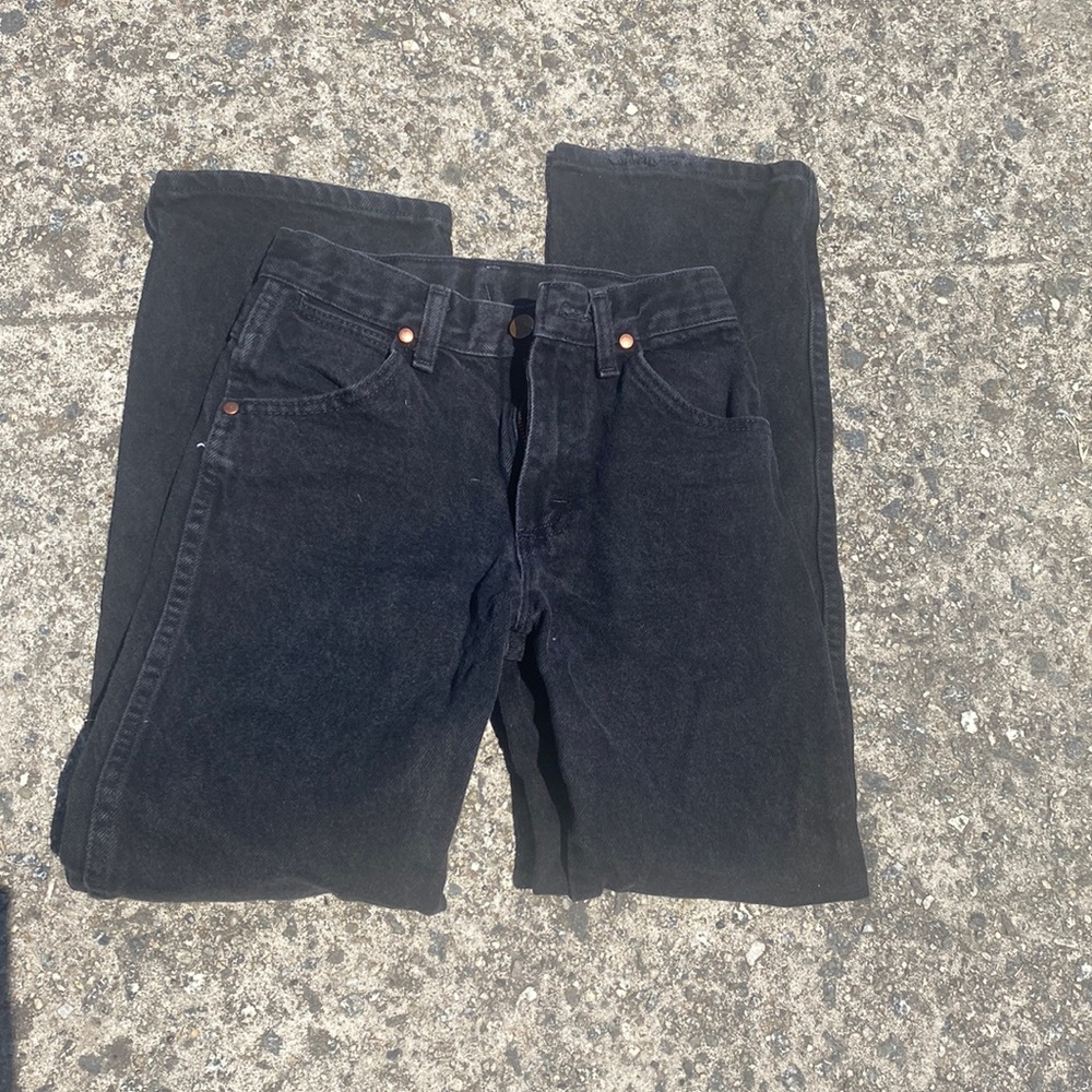 Boys size 11 slim black wrangler jeans